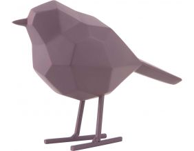 Oiseau en résine mat origami 17cm (Violet)