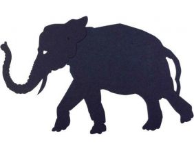 Ombre murale Silhouette articulée (Eléphant)