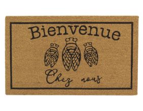 Paillasson coco intérieur extérieur 75 x 45 cm (Cigales bienvenue chez nous)