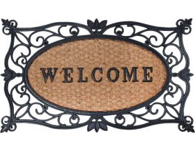 Paillasson en caoutchouc et coco Welcome