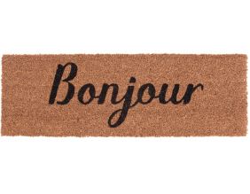 Paillasson en fibres de coco Bonjour (Noir)