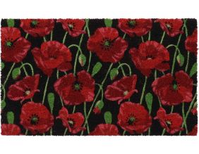 Paillasson en fibres de coco Coquelicots