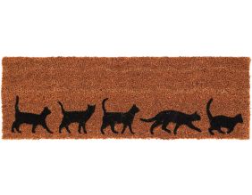 Paillasson en fibres de coco Evolution 75 x 25 cm (Chats)