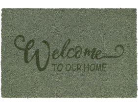 Paillasson en fibres de coco Welcome (Vert)