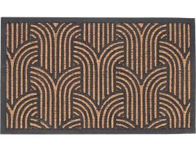 Paillasson en fibres de coco et caoutchouc avec motifs 75 x 45 cm (Art déco)
