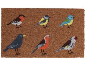 Paillasson en fibres de coco oiseaux
