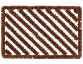Paillasson spirale en fibres de coco (60 x 40 cm)