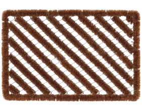 Paillasson spirale en fibres de coco (60 x 40 cm)