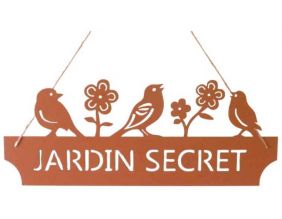 Pancarte Jardin secret 36 x 48 cm