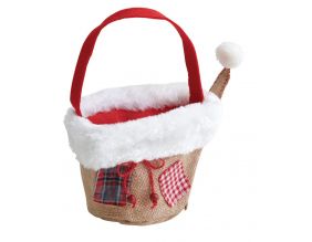 Panier de Noël en jute