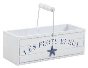 Panier en bois Les flots bleus