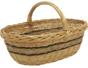 Panier à champignons en osier buff