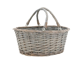 Panier en éclisse grise