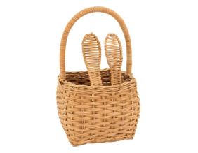 Panier lapin enfant en rotin