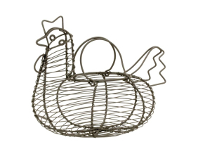 Panier poule en métal
