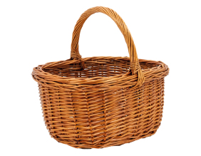 Panier rectangulaire en osier buff (Rectangulaire)