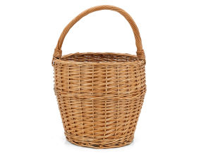 Panier rond en osier buff 30 cm