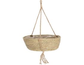 Panier suspendu en jonc de mer Nardus 25 x 13 cm