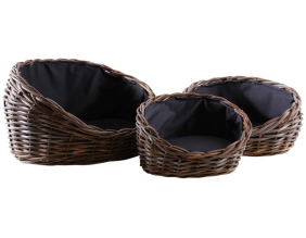 Paniers pour chien en poelet gris