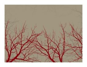 Papier peint - Red-hot branches (200x154)