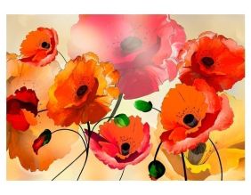 Papier peint - Velvet Poppies (250x175)