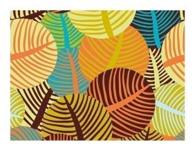 Papier peint - collage: feuilles (400x309)