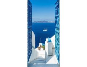 Papier-peint pour porte - Holidays in Greece (70x210)