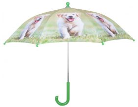 Parapluie chiot en métal et bois (Labrador)