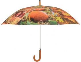 Grand parapluie bois et métal toile polyester (Automne)