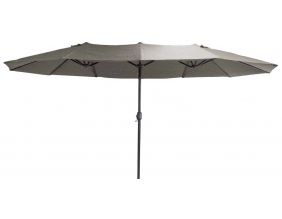 Parasol en acier 4.5x2.7 m Ovale (Taupe)