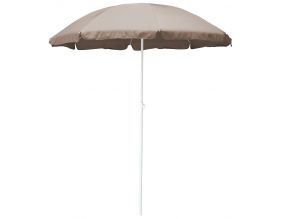 Parasol de plage en aluminium et fibre de verre 180 cm Alizé (Taupe)