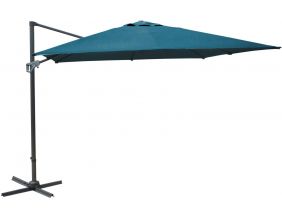 Parasol déporté en aluminium 3x4m Dom (Bleu)