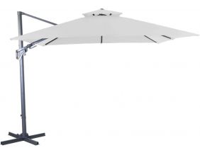 Parasol déporté inclinable et orientable Bioclim 3 x 3 m (Ecru)