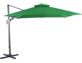 Parasol déporté inclinable et orientable Bioclim 3 x 3 m (Vert)