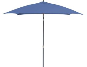 Parasol droit en fibre de verre Aly (Gris, Bleu)