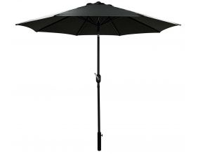 Parasol droit rond Eko 2.5 m (Gris anthracite)