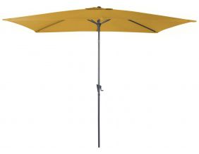 Parasol aluminium avec manivelle 3x2m Tilt (Curry)