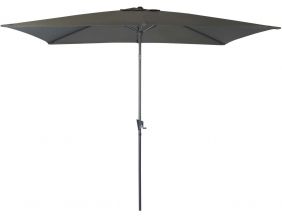 Parasol aluminium avec manivelle 3x2m Tilt (Gris)