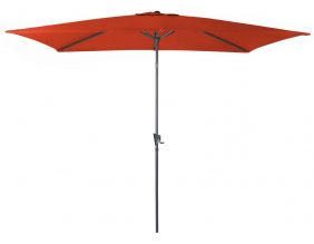 Parasol aluminium avec manivelle 3x2m Tilt (Paprika)