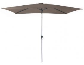 Parasol aluminium avec manivelle 3x2m Tilt (Taupe)