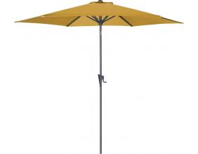 Parasol rond aluminium avec manivelle 3m Tilt (Curry)