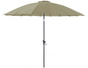 Parasol terrasse en fibre de verre Pagode 300 cm (Argile)