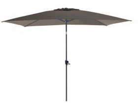 Parasol terrasse inclinable 3x2 m (Gris et taupe)