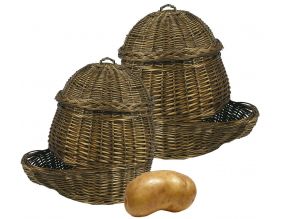 Patatières en osier (Lot de 2)