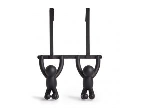 Patère double de porte Buddy (Noir)