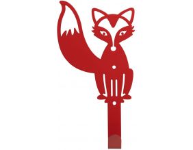Patère enfant en métal 1 crochet renard rouge (Grand modèle)
