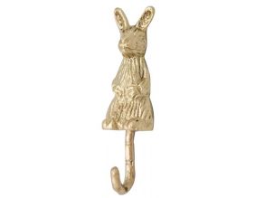 Patère en laiton recyclé Lapin