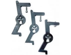 Patte de fixation pour fumoir en acier (Lot de 3) (Taille M)