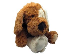 Peluche chien en acrylique brun (30 cm)