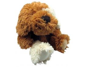 Peluche chien en acrylique brun (20 cm)
